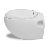 Nieuw Wandtoilet Ei-design hangend wit