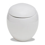 Nieuw Wandtoilet Ei-design hangend wit