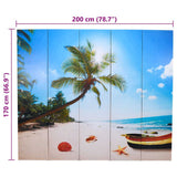 vidaXL Kamerscherm inklapbaar strand 120x170 cm
