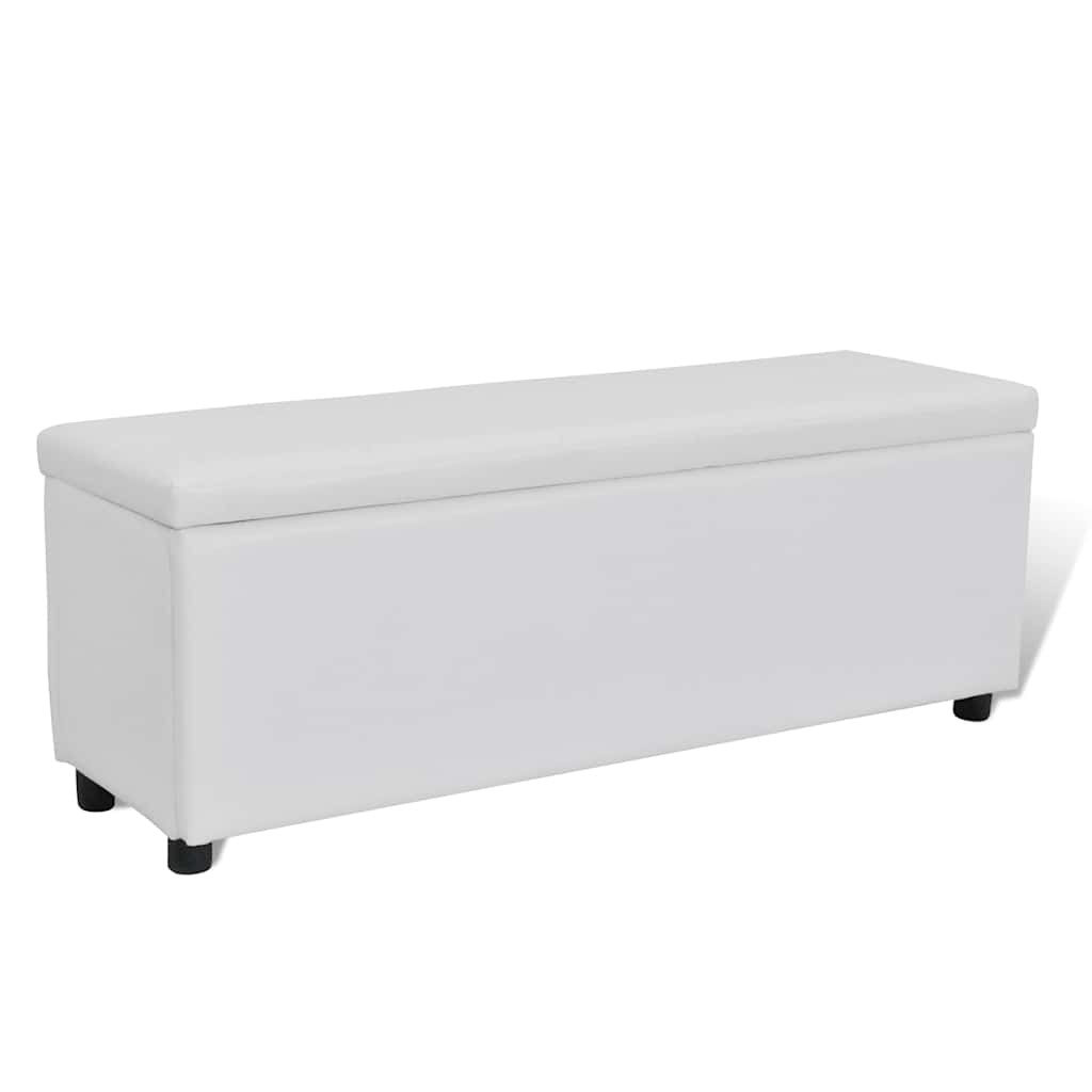 vidaXL Opbergbank 118x44x44 cm wit