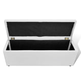 vidaXL Opbergbank 118x44x44 cm wit