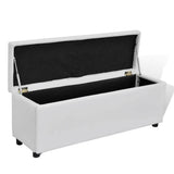 vidaXL Opbergbank 118x44x44 cm wit