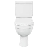 vidaXL Toilet met stortbak zwart
