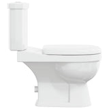 vidaXL Toilet met stortbak zwart