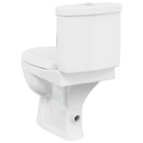 vidaXL Toilet met stortbak zwart