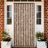 vidaXL Vliegengordijn 90x220 cm chenille beige en lichtbruin