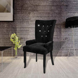 vidaXL Fauteuil fluweel zwart