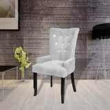 vidaXL Fauteuil fluweel zwart