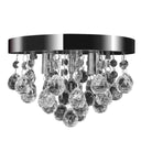 vidaXL Plafondlamp kroonluchterontwerp kristal chroom