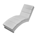 vidaXL Chaise Lounge Artificial Leather Black