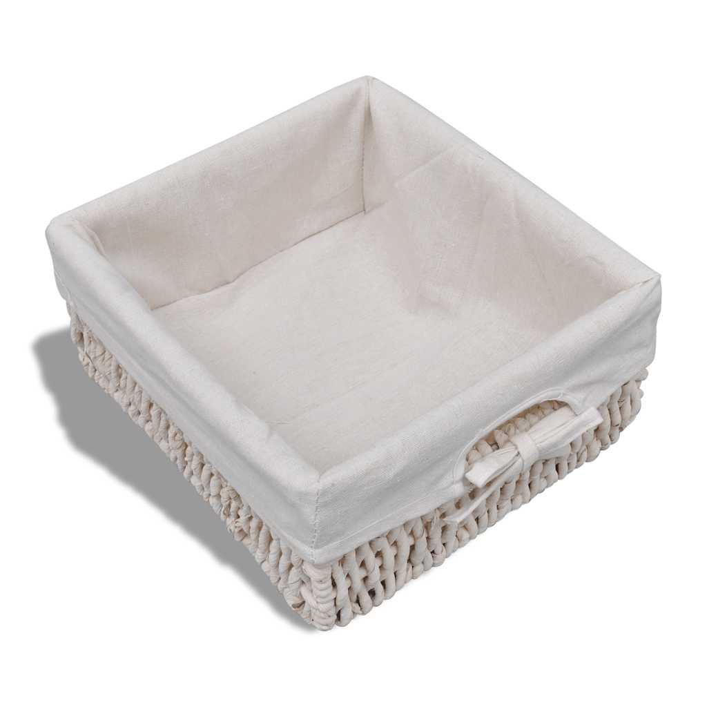 vidaXL Opbergbank 62x33x42 cm paulowniahout wit