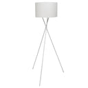 vidaXL Lampenkap voor vloerlamp met hoge standaard zwart