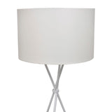 vidaXL Lampenkap voor vloerlamp met hoge standaard zwart