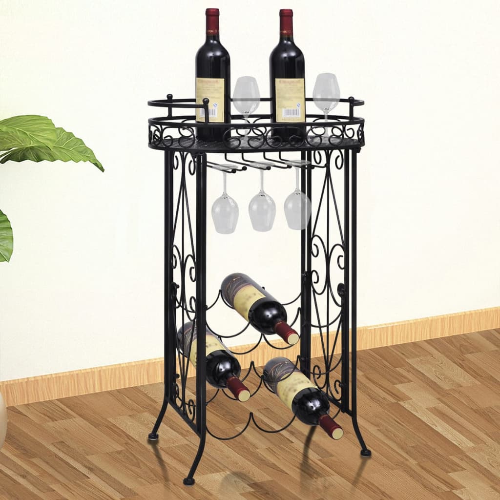 vidaXL Wine Rack for 45 Bottles Metal