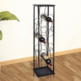 vidaXL Wine Rack for 45 Bottles Metal