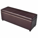 vidaXL Opbergbank lang hout wit