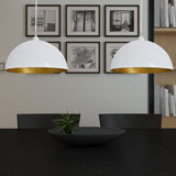 vidaXL Ceiling Lamps 2 pcs Height Adjustable Hemispherical Black