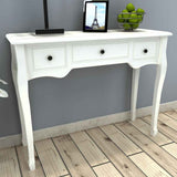 vidaXL Side Cabinet with 3 Drawers White