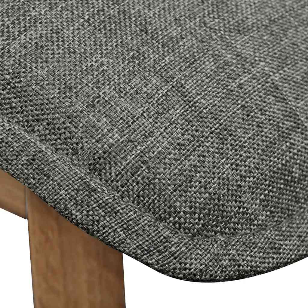 vidaXL Dining Chairs 4 pcs Fabric and Solid Oak Beige