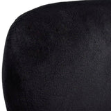 vidaXL Fauteuil eivormig zwart