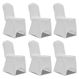 vidaXL Stretch Chair Covers 4 pcs white