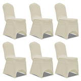 vidaXL Stretch Chair Covers 4 pcs white