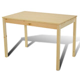 vidaXL Eettafel met 4 stoelen hout naturel