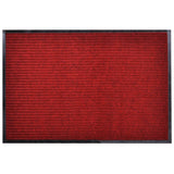 vidaXL Doormat 90x60 cm PVC black