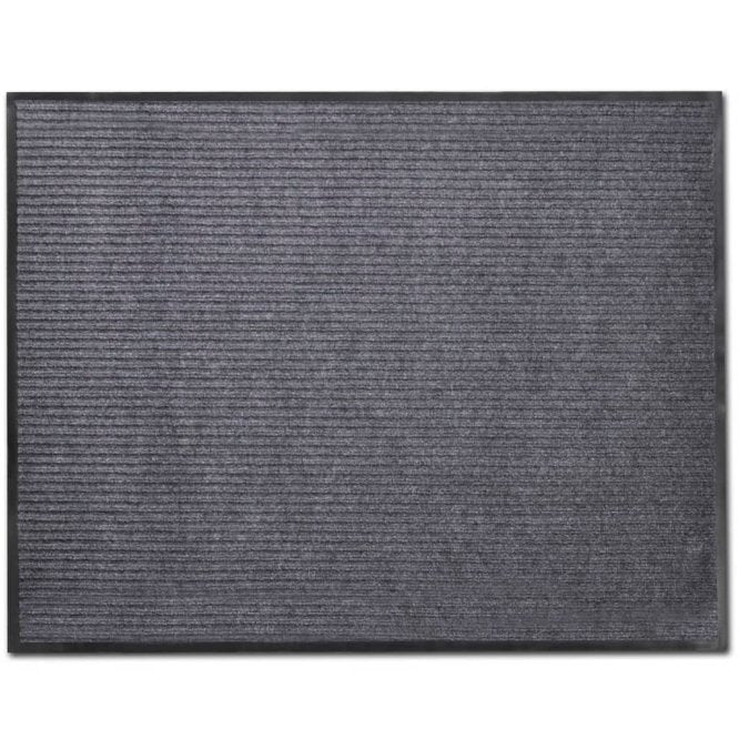 vidaXL Doormat 90x60 cm PVC black