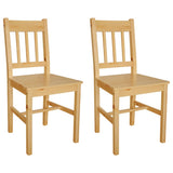 vidaXL Eetkamerstoelen 4 st grenenhout wit