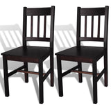 vidaXL Eetkamerstoelen 4 st grenenhout wit
