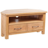 vidaXL TV Cabinet with Drawer 88x42x46 cm Solid Oak Wood