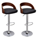 vidaXL Bar Stools 2 pcs Bentwood