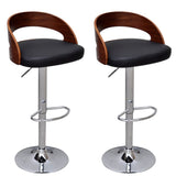 vidaXL Bar Stools 2 pcs Bentwood