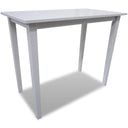 vidaXL Bar Table Wood White