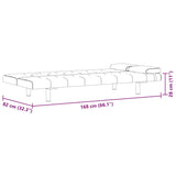 vidaXL Sofa bed with two cushions adjustable artificial leather black