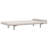 vidaXL Sofa bed with two cushions adjustable artificial leather black