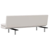 vidaXL Sofa bed with two cushions adjustable artificial leather black