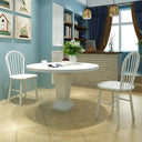 vidaXL Dining Chairs 2 pcs Solid Rubberwood White
