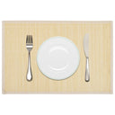 6 Placemats bamboe 30 x 45 cm natuurlijk