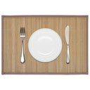 6 Placemats bamboe 30 x 45 cm natuurlijk
