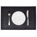 6 Placemats bamboe 30 x 45 cm natuurlijk