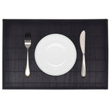 6 Placemats bamboe 30 x 45 cm natuurlijk