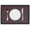 6 Placemats bamboe 30 x 45 cm natuurlijk