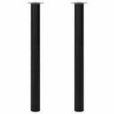 vidaXL Tafelpoten telescopisch 710-1100 mm chroom 2 st