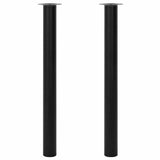 vidaXL Tafelpoten telescopisch 710-1100 mm chroom 2 st