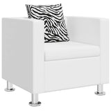 vidaXL Fauteuil kunstleer zwart