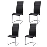 vidaXL Eetkamerstoelen 2 st kunstleer wit