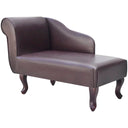 vidaXL Chaise longue kunstleer bruin