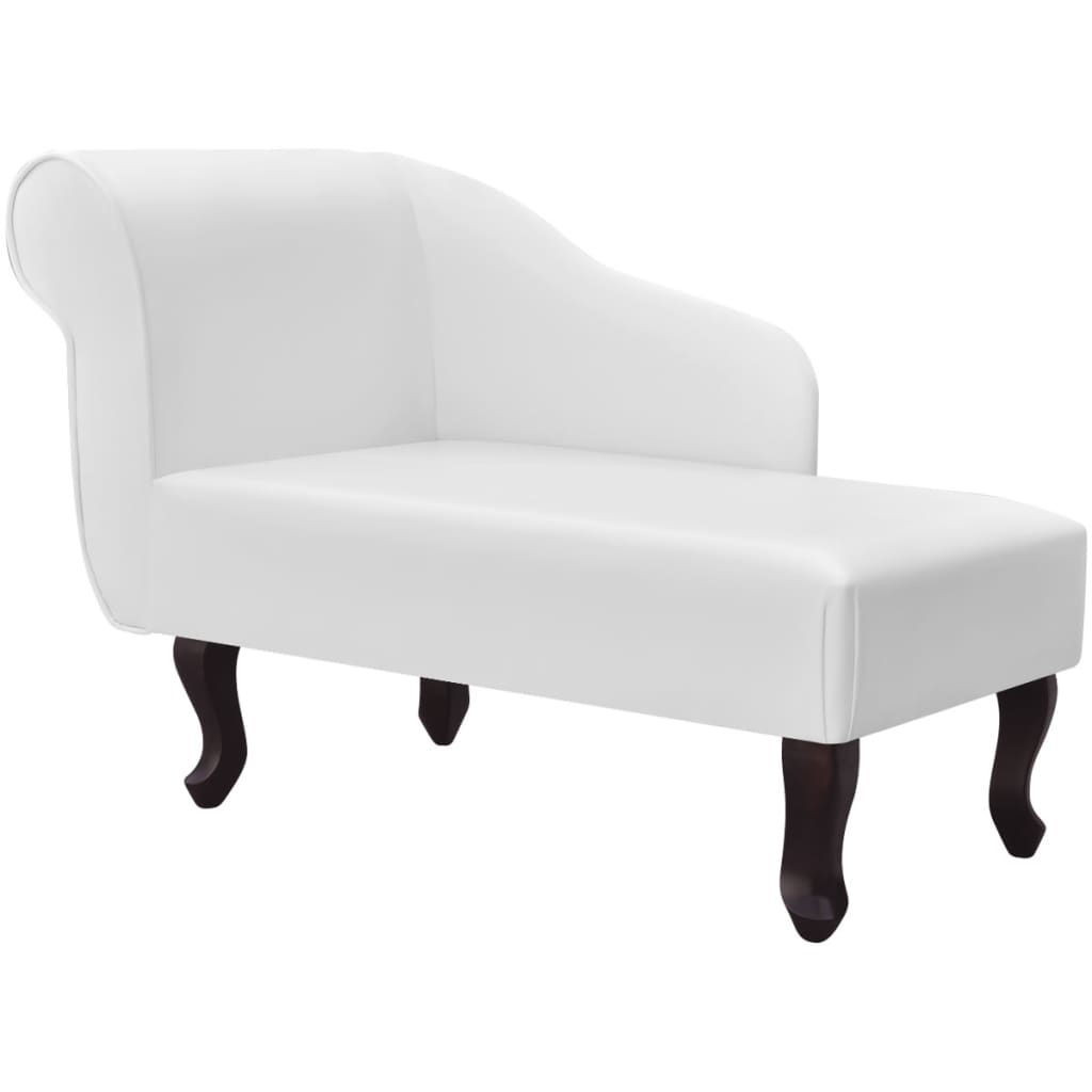 vidaXL Chaise longue kunstleer bruin